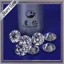 Color blanco 12 mm Ronda Star Cut Cubic Zirconia